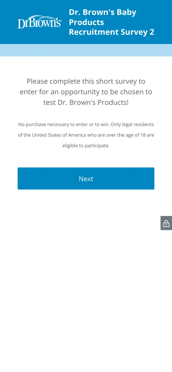 Dr. Brown's Baby Products: the form, step 4