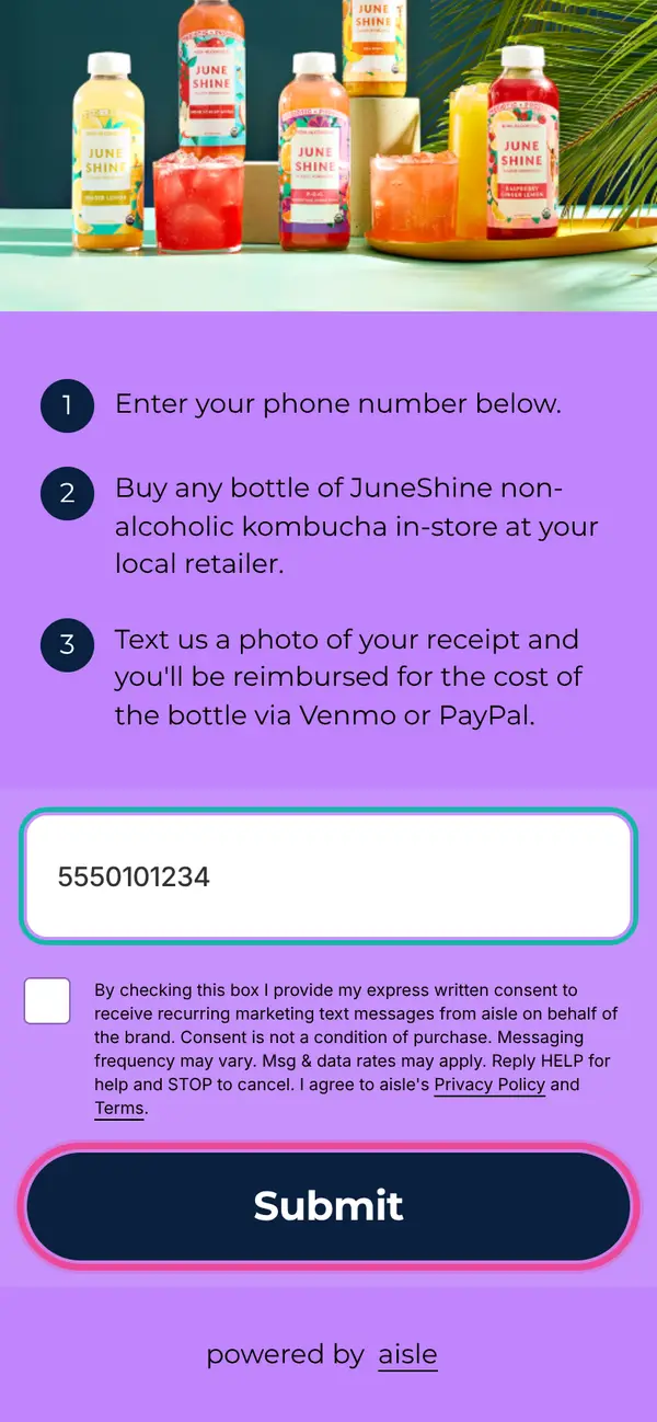 Gut-Friendly & FREE, JuneShine Kombucha!: the form, step 5