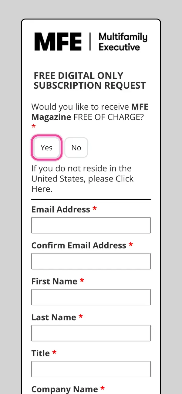 MFE Magazine Subscription, News, Trends & Strategy Delivered!: the form, step 7