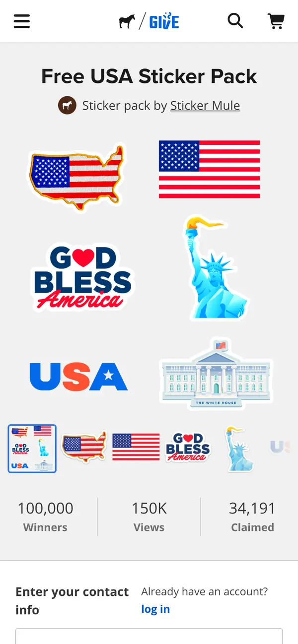 Claim Your FREE Curci Stickers Now: the form, step 4