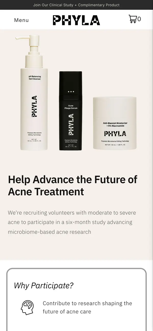 Score FREE Phyla Acne Products Now: the form, step 5