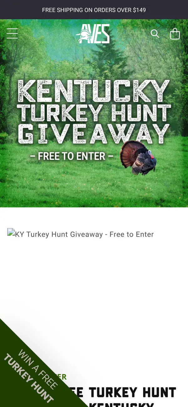 Win a Guided Kentucky Turkey Hunt: the form, step 3