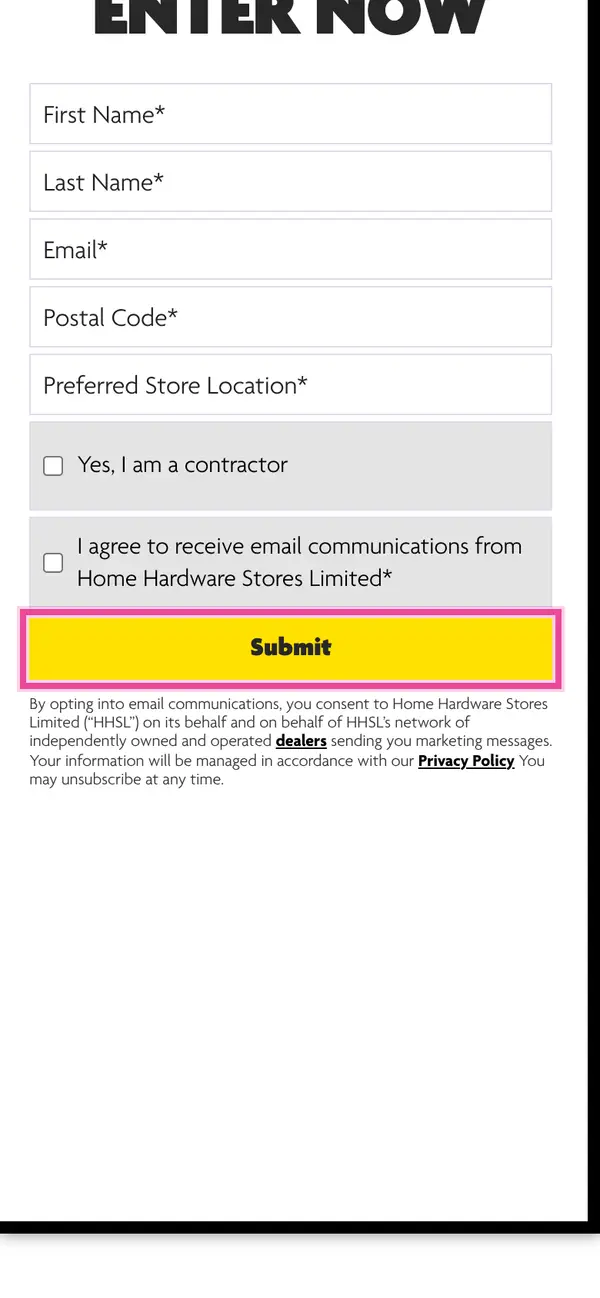 Win Milwaukee Tool Upgrade Package: the form, step 5