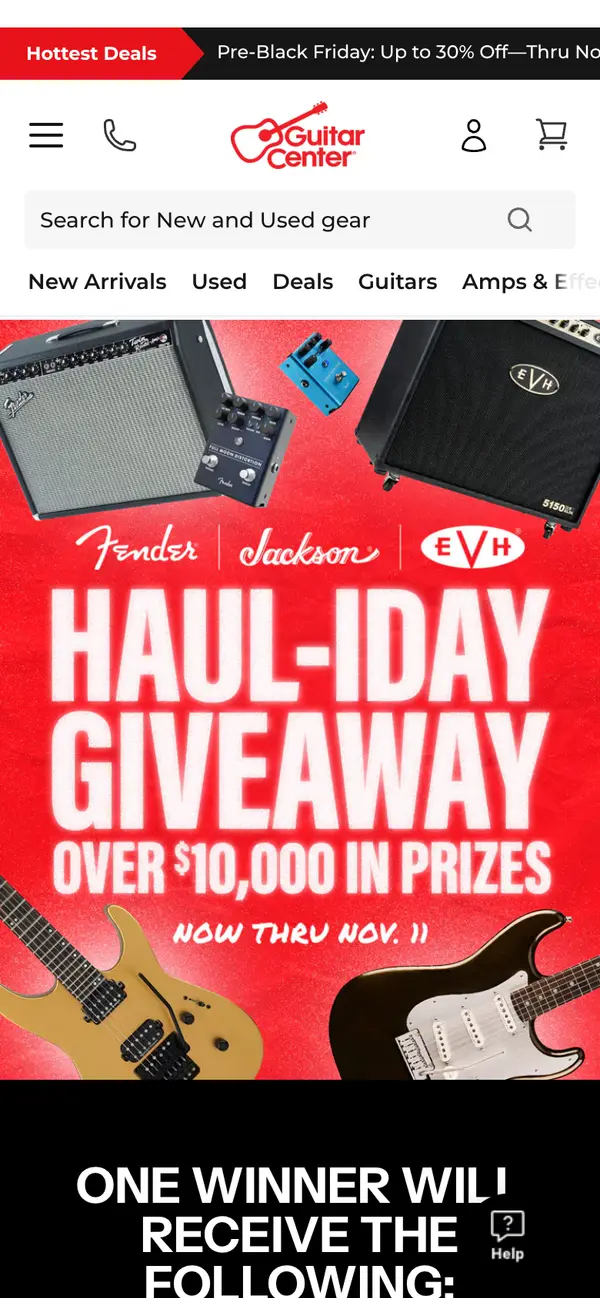 Win a FREE Fender Guitar and Accessories Package Worth Over $10,000: the form, step 5