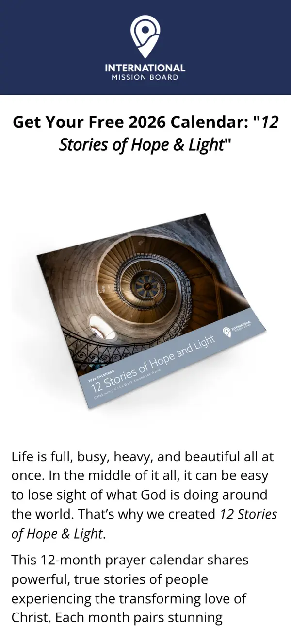 Bring Joy to Your Walls, Free "12 Stories of Hope & Light" Calendar: the form, step 4