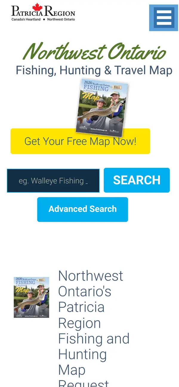 The Ultimate Free Map for Fishing & Hunting in Northwest Ontario: the form, step 6