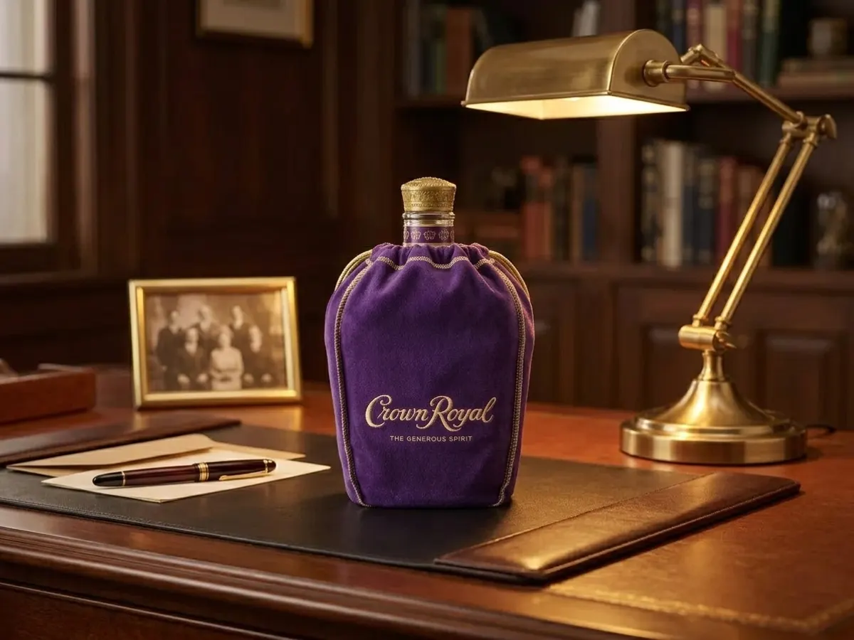 Crown Royal Military Care Package for Our Troops, product styled on home study desk