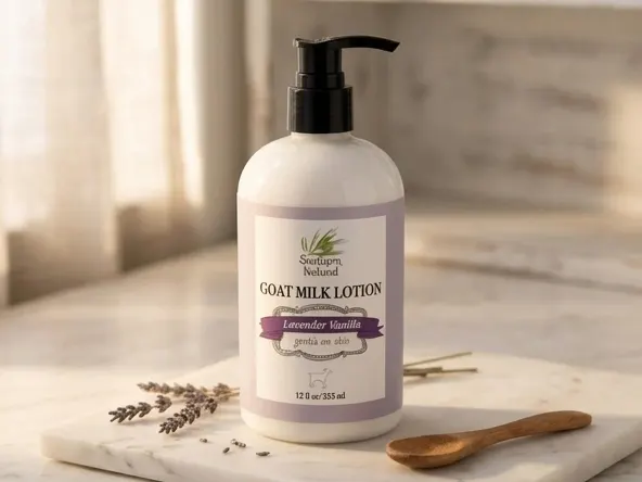Southern Natural Goat Milk Lotion Sample, creamy lotion with natural ingredients