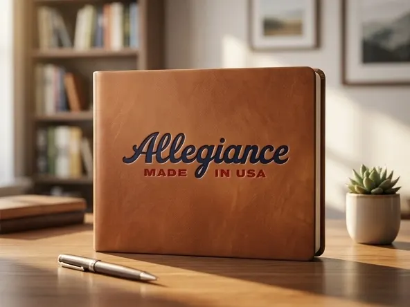 Win $5,000 Cash from Allegiance, product positioned on workspace desk