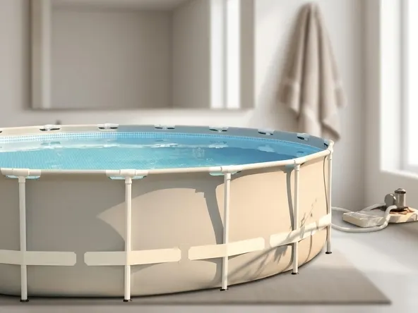 Bestway Above-Ground Pool Settlement Claim, item ready for use in bathroom