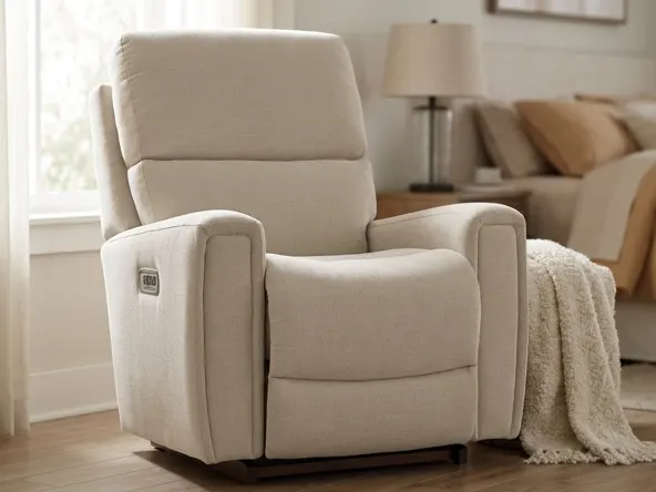 Win La-Z-Boy Apollo Power Rocking Recliner, product in relaxed bedroom setting