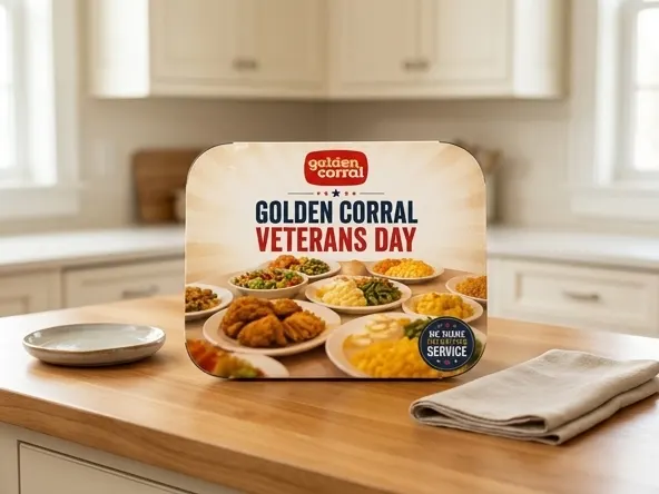 Golden Corral Free Meal for Veterans, intimate kitchen counter styling