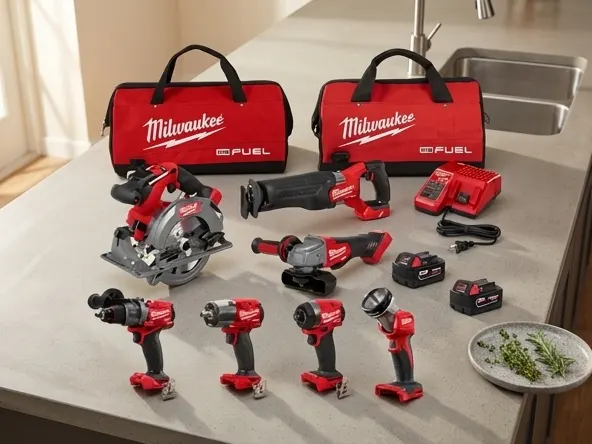 Win Milwaukee Tool Upgrade Package, product ready to use in kitchen space