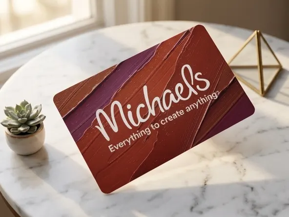 Win $1,500 Michaels Gift Card Daily, gift card on marble with sculptural props