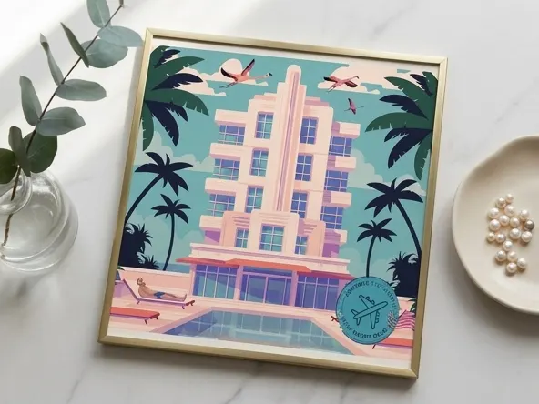 Win South Beach Trip and $5,000 PTO, luxe vanity styling with botanical accent