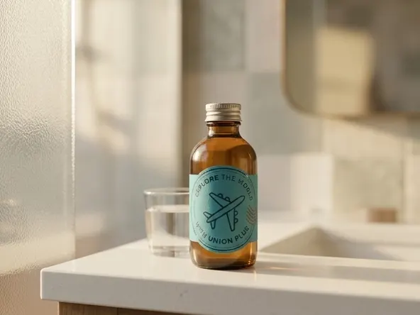 Win South Beach Trip and $5,000 PTO, product displayed on bathroom counter