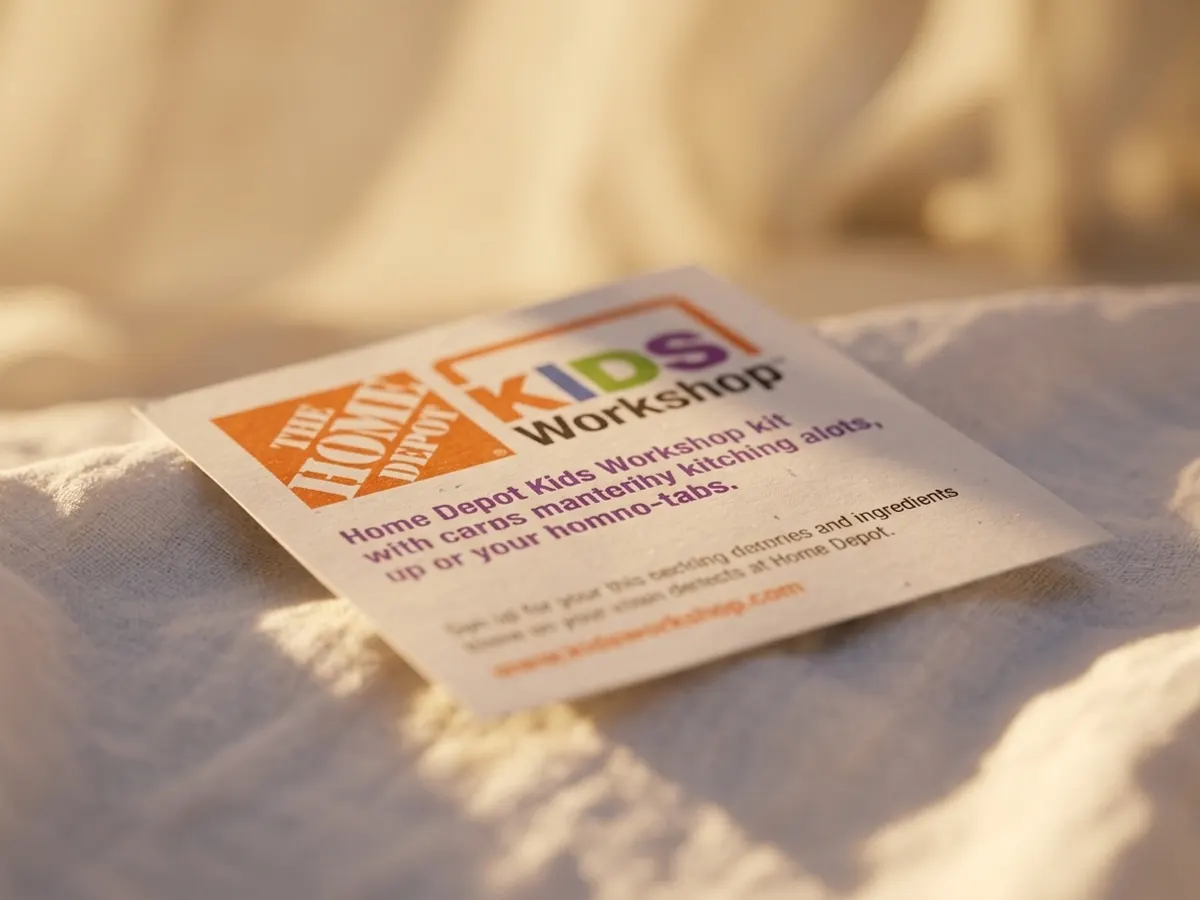 Sign Up for a FREE Kids Rocket Game Workshop at Home Depot, close-up of workshop flyer details