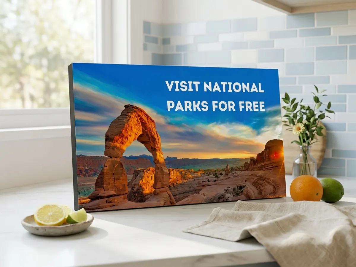 2026 National Parks Entrance Days, Your Free Ticket to Adventure!, product displayed on kitchen counter
