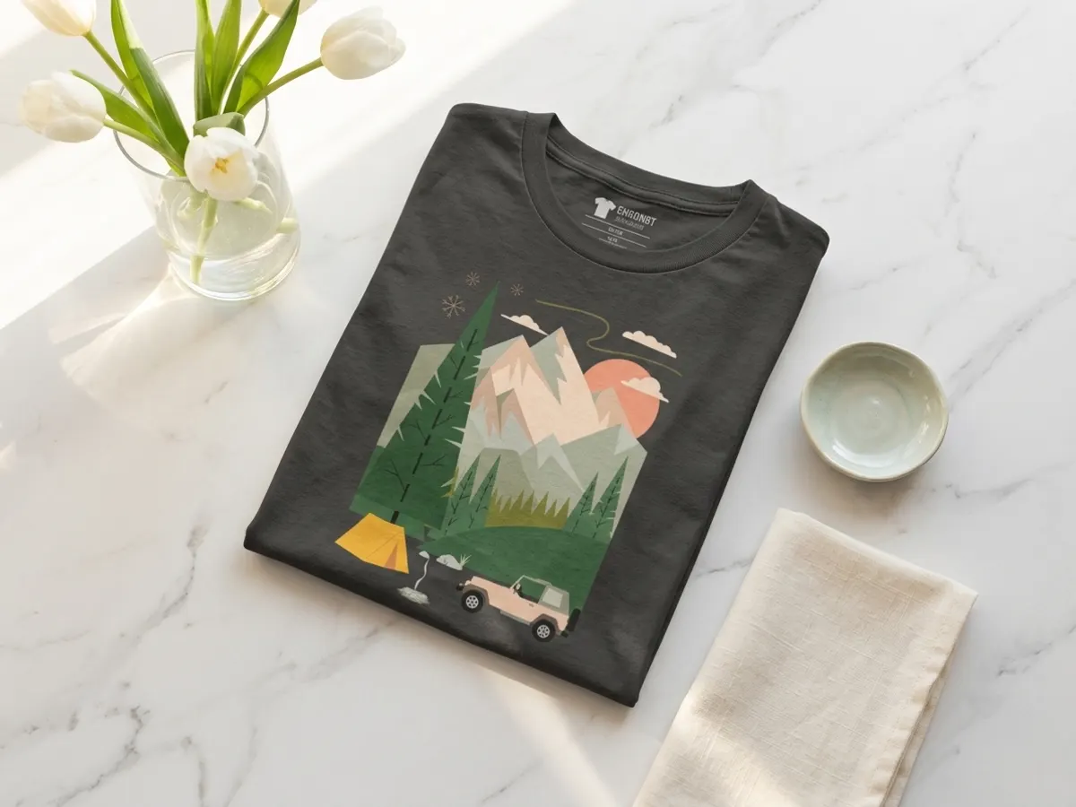 Score 2 FREE Shirts with This Woot Deal, flat lay with flowers and linens