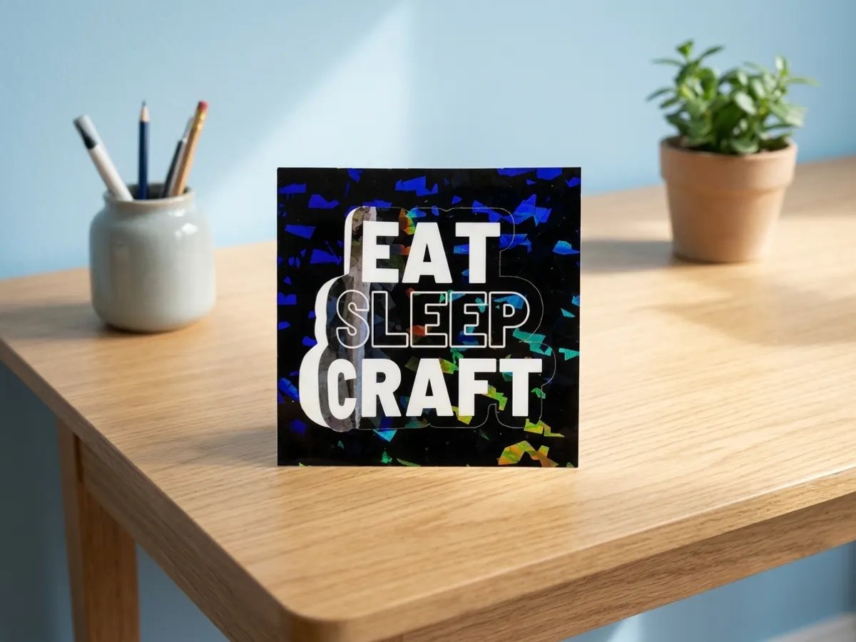 Explore CatPrint with a FREE Sticker & Paper Sample Pack, product displayed on everyday work surface