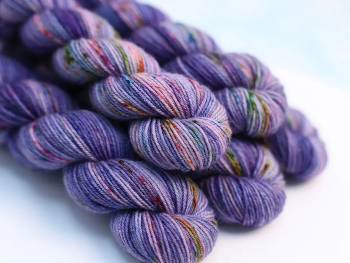Claim a FREE Bad Sheep Yarn Birthday Mini, package details in close focus