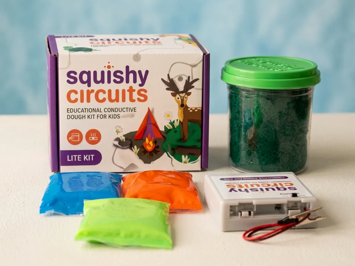 Bring FREE Squishy Circuits STEM Activities to Your Classroom, detailed close-up with soft focus background