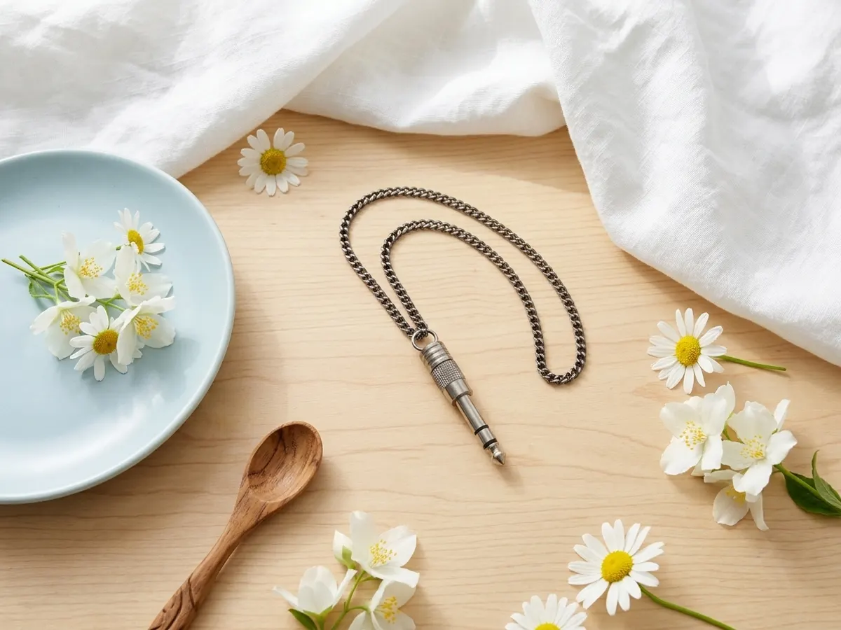 Try Crate Hackers FREE for 14 Days + Get a DJ Necklace, flat lay with flowers and ceramic accents