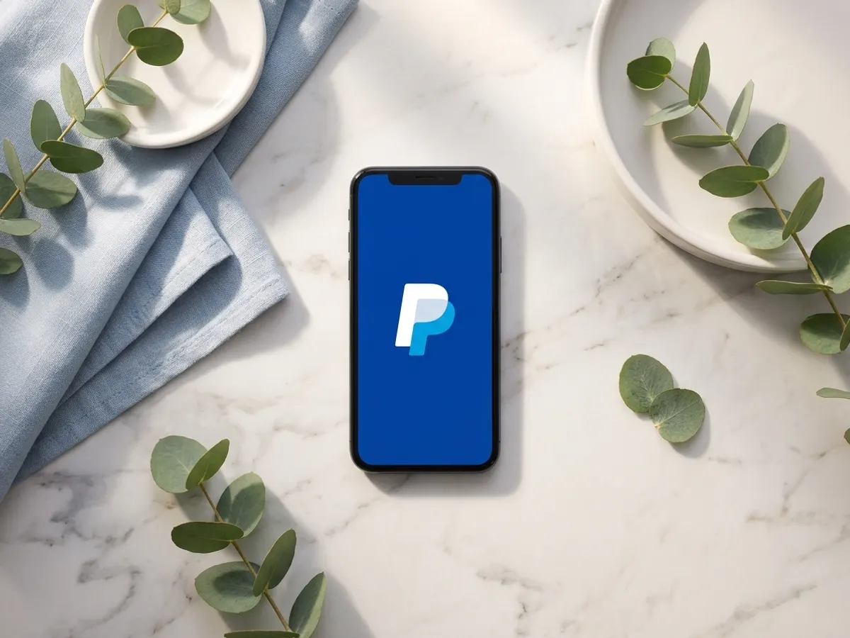 Receive $5 FREE PayPal Credit, flat lay with linens and botanicals