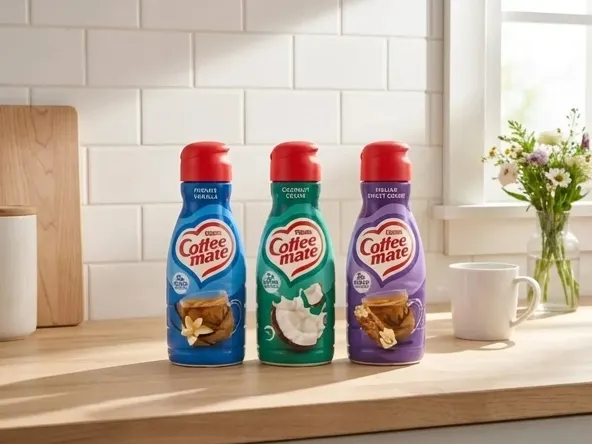 Claim a FREE Year of Groceries from Coffee mate Sweepstakes, morning kitchen counter setup