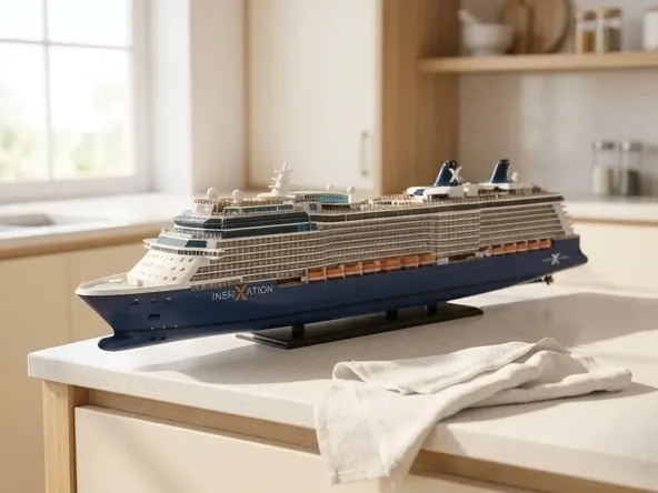 Win a FREE Caribbean Cruise for Two on Celebrity Reflection, premium product in bright modern kitchen