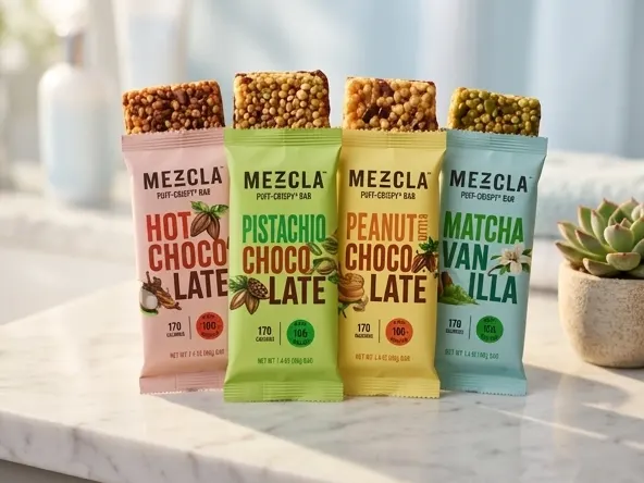 Claim a FREE Mezcla Bar Coupon in Any Flavor, product displayed on elegant marble vanity