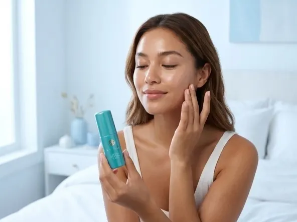 Win 2 FREE Tatcha Advent Calendars: One for You, One for a Friend, woman enjoying hydrated, glowing skin