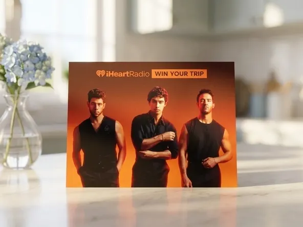 Win a FREE Jonas Brothers VIP Trip to Anaheim, close up marble surface with flowers