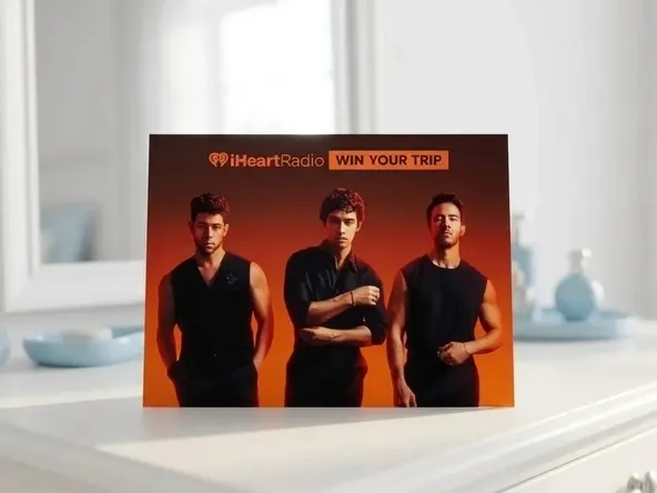 Win a FREE Jonas Brothers VIP Trip to Anaheim, product on bright bedroom vanity counter