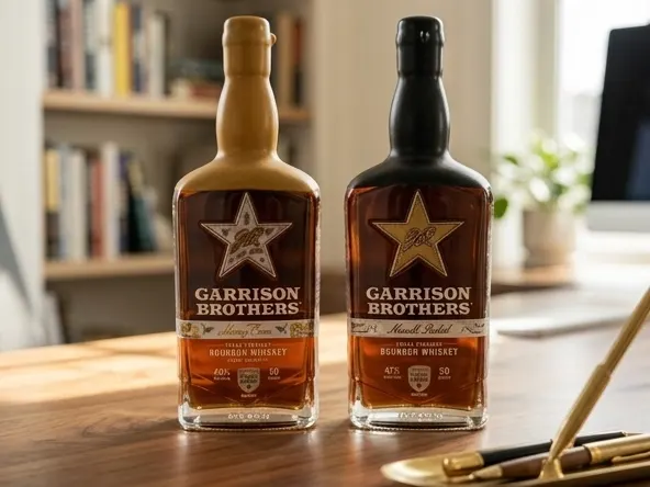 Win 1 of 250 FREE Garrison Brothers Distillery Tours for Two, product displayed on wooden desk workspace