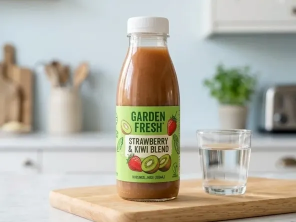 Claim a FREE Cure Hydration Strawberry Kiwi Electrolyte Sample, product in bright kitchen setting