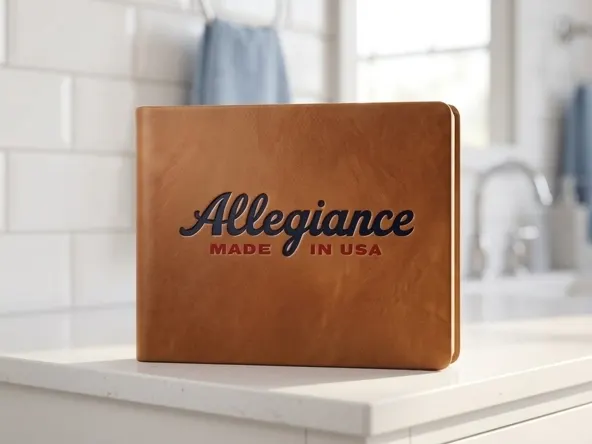 Enter FREE to Win $5,000 Cash from Allegiance, product displayed on bright bathroom counter