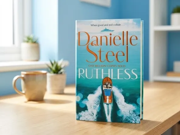 Enter for a Chance to Win a FREE Ruthless eBook by Danielle Steel, product in focus on bright home office desk