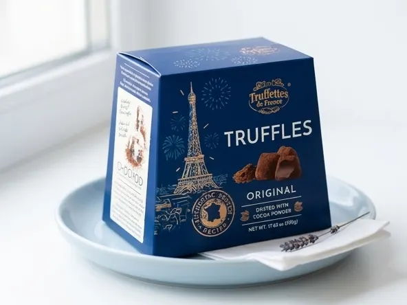 File a Claim in the Truffettes de France Settlement for Canada, close-up product on styled ceramic surface