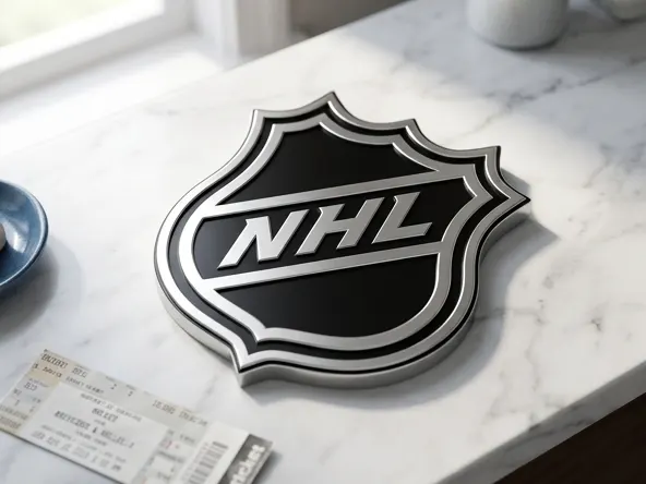 Enter to Win a FREE Pair of NHL Tickets for the 2026-2027 Season, close up ticket stub on marble surface