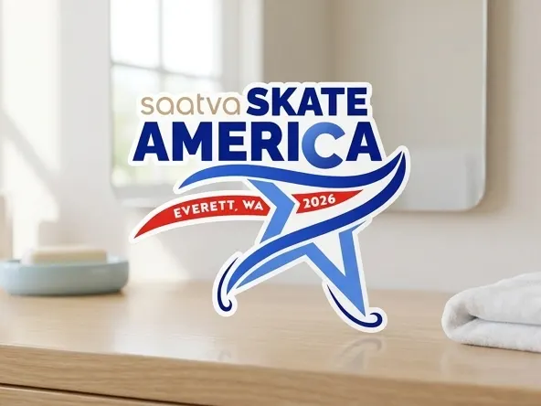 Enter FREE to Win a Skate America Trip with Airfare and Hotel, product on vanity with blurred background