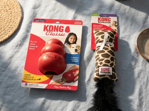 Claim a FREE Kong Toy with NexGard Paw Promise Signup, close up product on styled surface