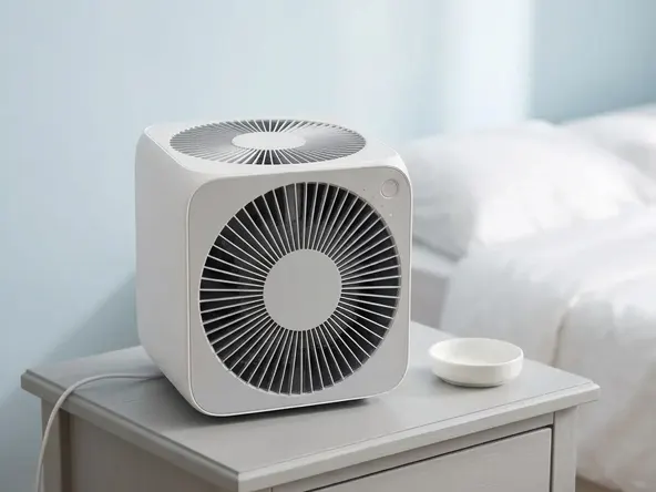 File a Claim in the Levoit Air Purifier Settlement, device in cozy bedroom corner setting