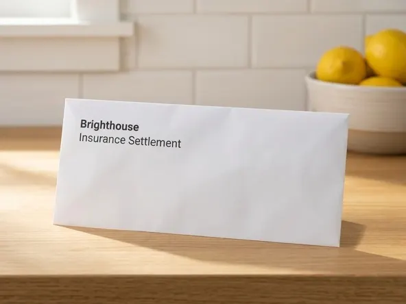 File a Claim in the Brighthouse Life Insurance Settlement, important documents at workspace counter
