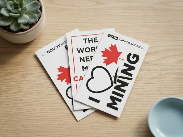 Claim FREE Canada Action Environmental Stickers by Mail, product detail shot on styled surface