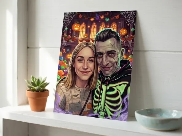 Grab a FREE 8x10 Zombie Photo Print from CVS, print displayed on bright white shelf