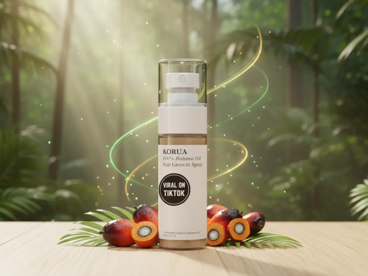 Get the Shine – Free Sample of Korua’s Batana Oil Spray! — free sample: A free sample of Korua Batana Oil Spray is showing up in sponsored ads on Instagram, Facebook, and T