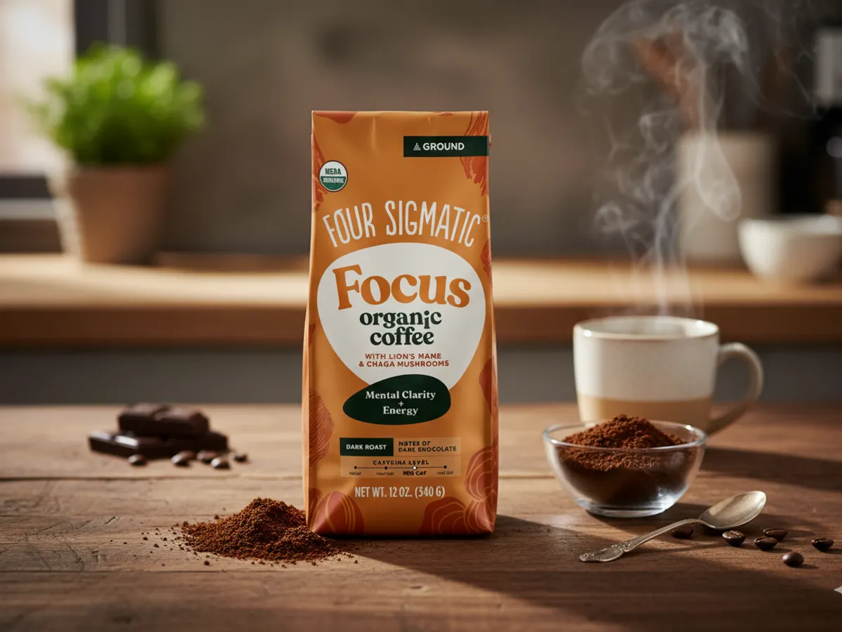 Wake Up with a FREE Full-Size Four Sigmatic Focus Ground Coffee!
