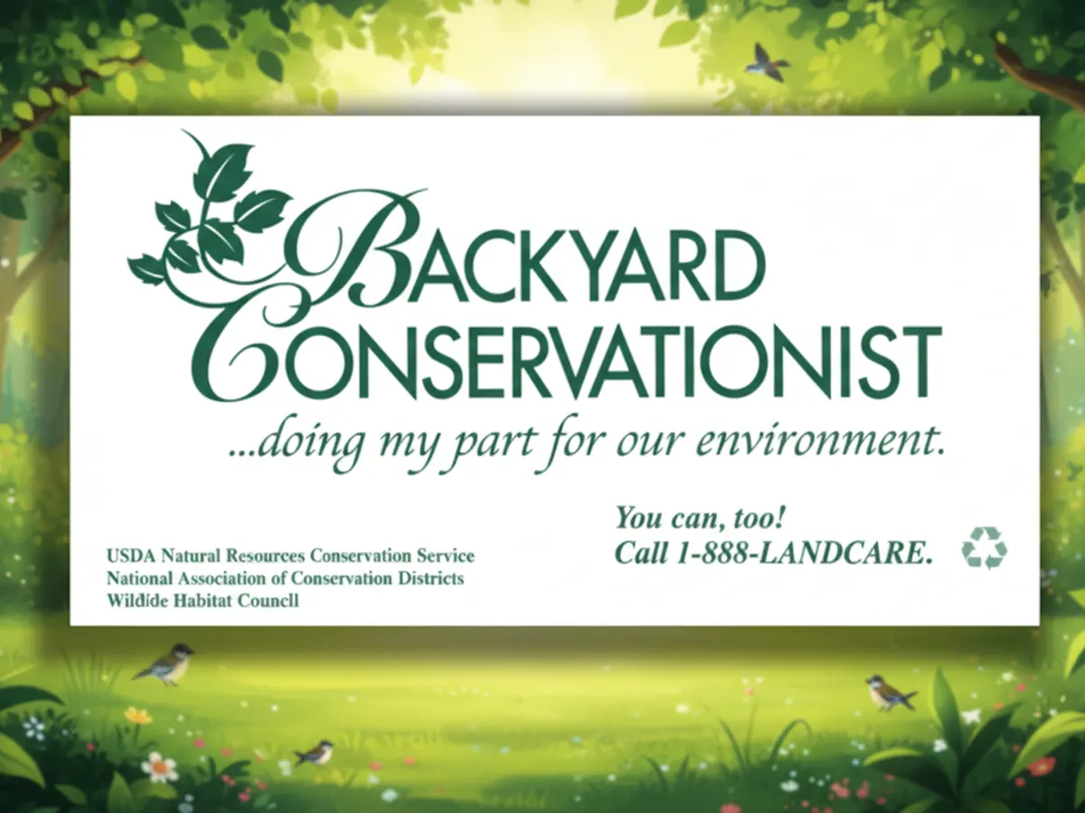 Help Save Wildlife with a FREE Backyard Conservation Sign! — free sample: Request your free 5x7 Backyard Conservation sign to show you’re helping the environment with easy, p