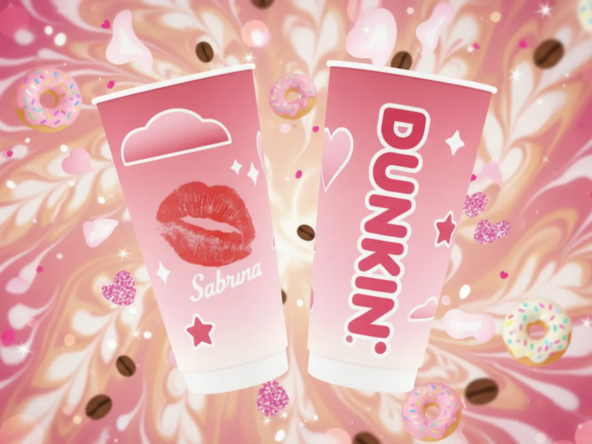 Buy Dunkin’, Get a FREE Sabrina Carpenter Cup! — free sample: On Sept 12, get a free Sabrina Carpenter reusable cup with any Daydream Refresher purchase at Dunkin